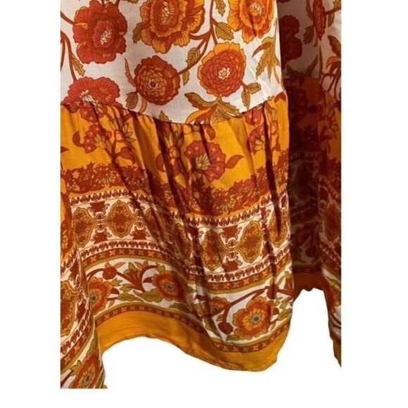 Qearal NWT women’s swing floral print scoop neck dress with pockets size/L - Picture 4 of 6